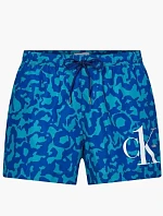 Pánske kúpacie kraťasy - KM00709 0G3 - zelenomodré - Calvin Klein