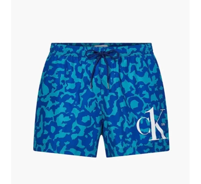 Pánske kúpacie kraťasy - KM00709 0G3 - zelenomodré - Calvin Klein Pánske kúpacie kraťasy - KM00709 0G3 - zelenomodré - Calvin Klein