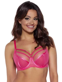 Dámska podprsenka Protea 1923 Koralová-tmavo ružová - Ava