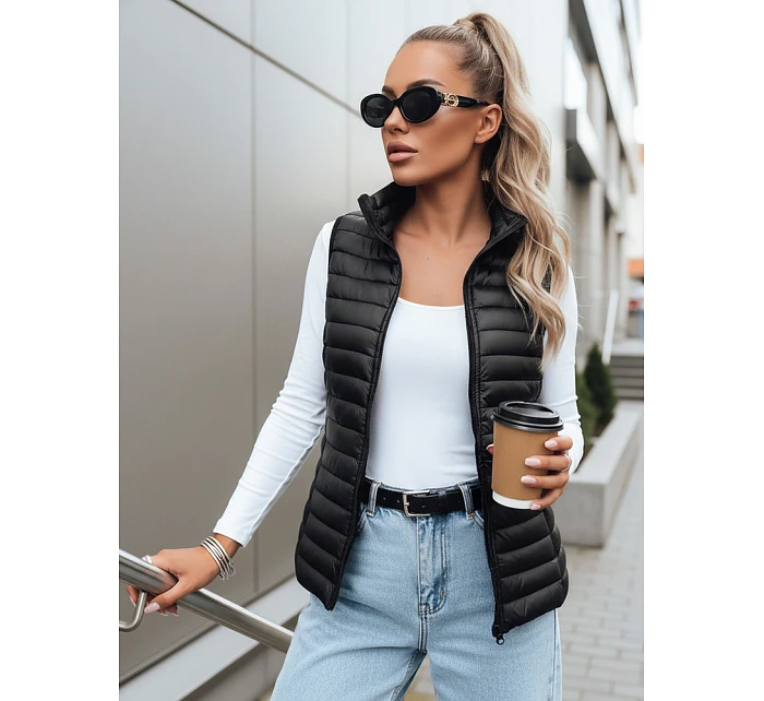 Dámska prešívaná vesta STANSY black FashionStreet TY3102