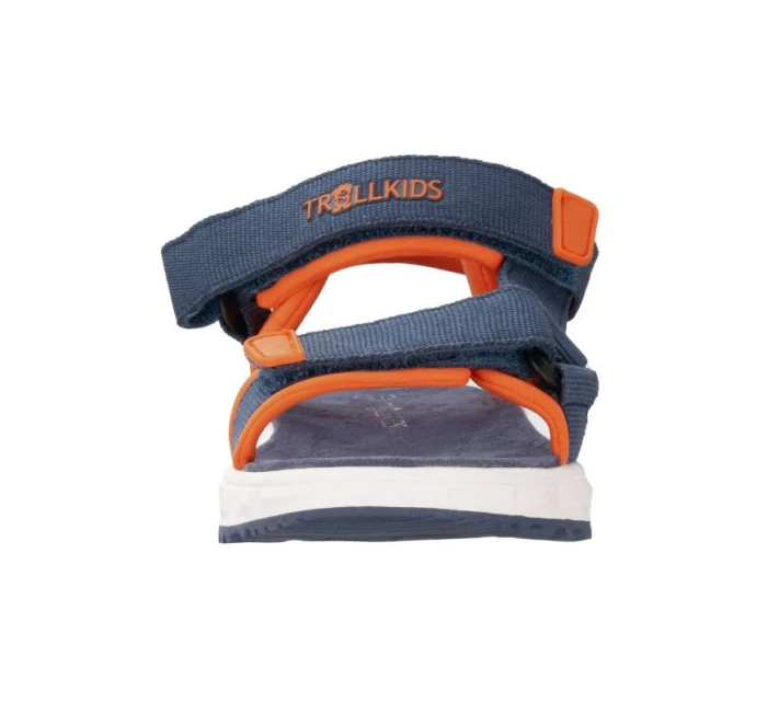 Detské sandále Trollkids Lysefjord mystic blue/orange (666-142)