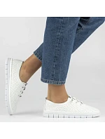 Dámske kožené šnurovacie čižmy Filippo DP7671