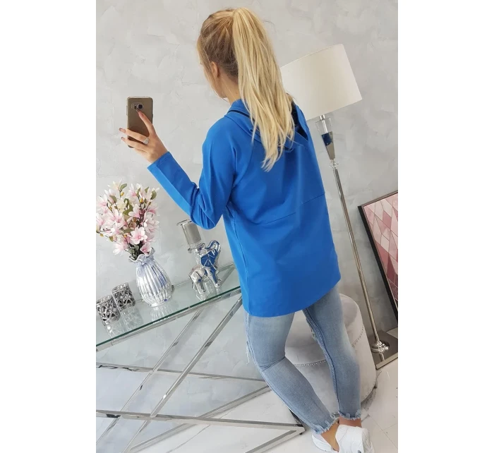 model 18745490 tunika s kapucí Oversize na zip - K-Fashion