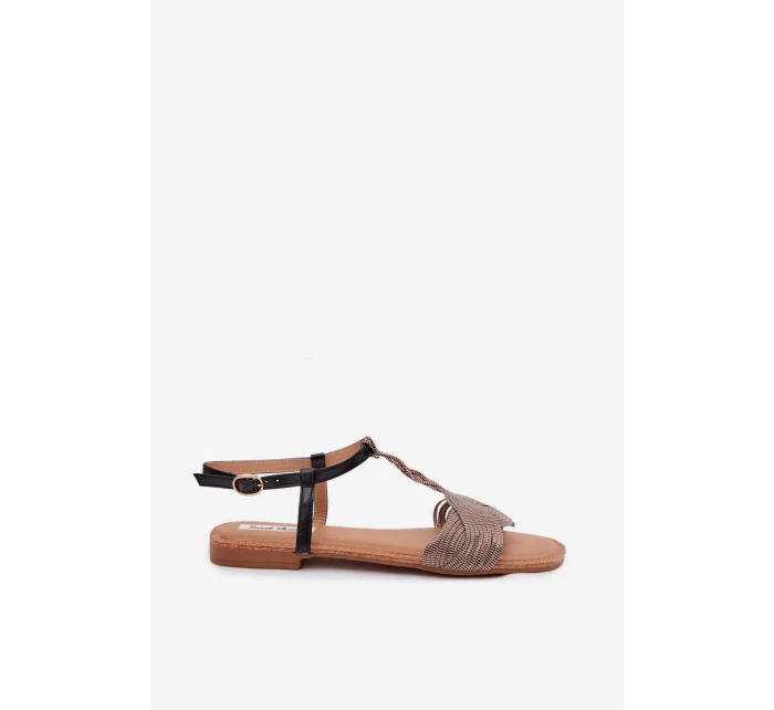 Dámské ploché sandály Černé Nexora