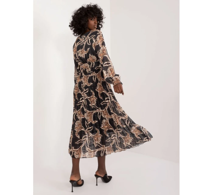 Sukienka DHJ SK model 20105232 czarno beżowy - FPrice