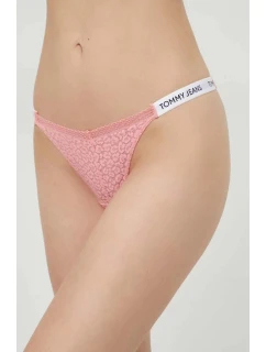 Dámske tangá HIGH LEG THONG UW0UW05160 TIC Pink - Tommy Hilfiger