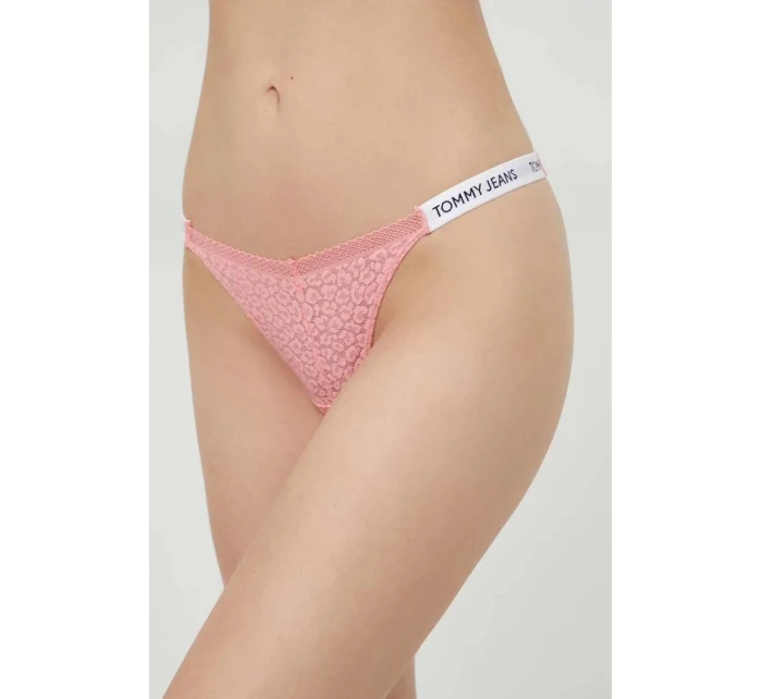 Dámske tangá HIGH LEG THONG UW0UW05160 TIC Pink - Tommy Hilfiger