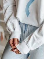 Dámská oversize mikina bílá Dstreet model 21985718 - FashionStreet