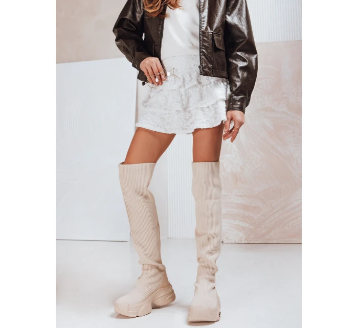 Dámské boty béžové Dstreet model 21995015 - FashionStreet