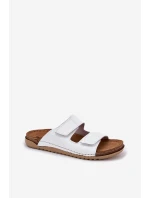 Dámské Kožené Sandály Bílé model 21698060 - Inblu Dámské Kožené Sandály Bílé model 21698060 - Inblu