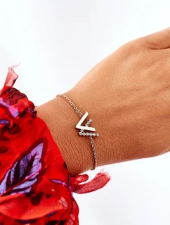 Náramok na retiazke s kamienkami Rose Gold