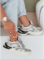 Dámské sportovní stříbrné tenisky Dstreet model 21991736 - FashionStreet Dámské sportovní stříbrné tenisky Dstreet model 21991736 - FashionStreet