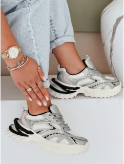 Dámské sportovní stříbrné tenisky Dstreet model 21991736 - FashionStreet