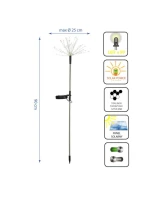 SOLÁRNE SVIETIDLO FÚKAČ STROM OHŇOSTROJ 80CM 90 LED