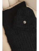 Dámský komplet čepice a z měkké příze černý model 21461088 - K-Fashion Dámský komplet čepice a z měkké příze černý model 21461088 - K-Fashion