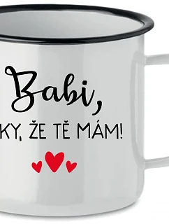 BABI, ĎAKUJEM, ŽE ŤA MÁM! - biela plechovka 350 ml