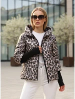 Dámska prechodná bunda v leopardej ružovej farbe FashionStreet TY5550 Dámska prechodná bunda v leopardej ružovej farbe FashionStreet TY5550