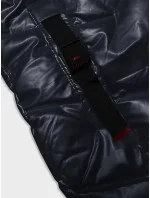 Dámska metalická zimná bunda Rosse Line Navy Blue (7227)
