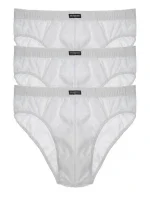 Pánske slipy 1446 Basic 3 pack white - HENDERSON