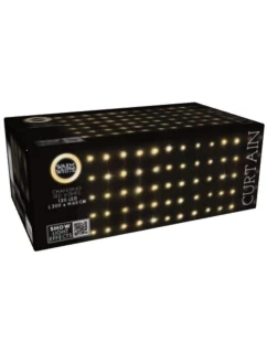 VIANOČNÉ STROMČEKY VONKAJŠIE/VNÚTORNÉ SVETELNÉ ZÁVESY 120 LED 300X60CM S DIAĽKOVÝM OVLÁDANÍM TEPLÁ BIELA