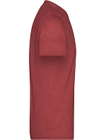 JN Pánské tričko s výstřihem do V 02.0 wine melange model 22494650 - Daiber JN Pánské tričko s výstřihem do V 02.0 wine melange model 22494650 - Daiber