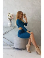 Súprava blúzky a sukne, námornícka modrá Súprava blúzky a sukne, námornícka modrá