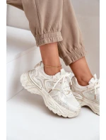 Sneakersy Damskie Z Przetarciami Na Platformie Beżowe Seladwen Sneakersy Damskie Z Przetarciami Na Platformie Beżowe Seladwen