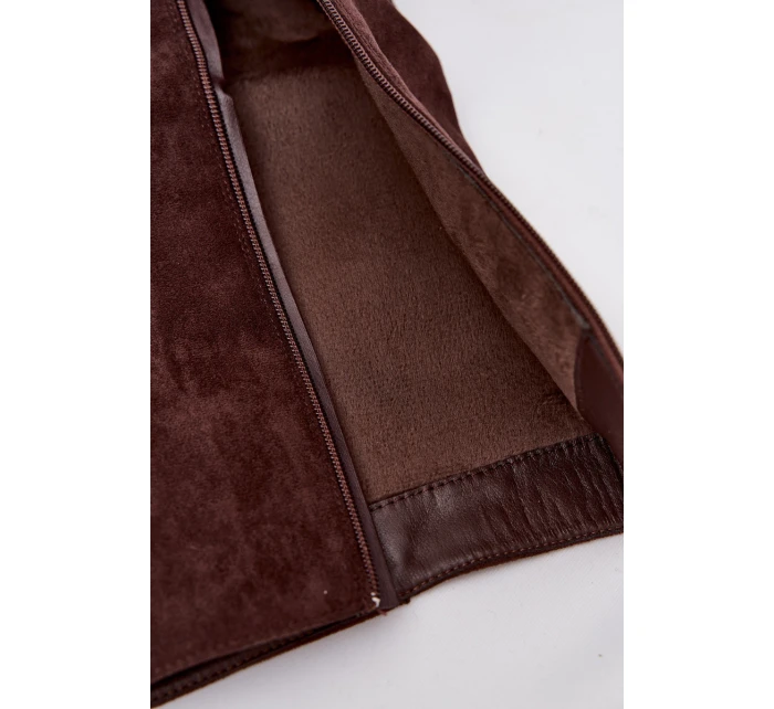 Ocieplane Kozaki Damskie Z Klamrami Czekoladowe Umbria