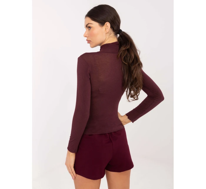 Bluzka IT BZ model 21788999 bordowy - FPrice Bluzka IT BZ model 21788999 bordowy - FPrice