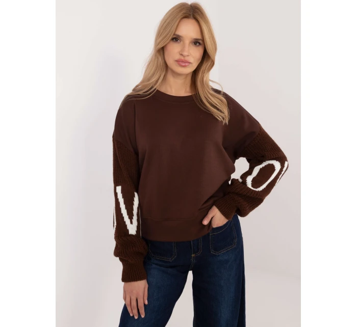 Mikina MI BL M5975.26P hnedá Mikina MI BL M5975.26P hnedá