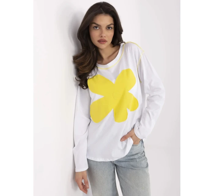 Blúzka MI BZ M6169.03 bielo žltá