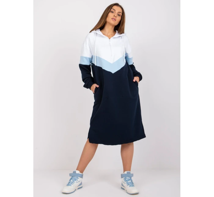 Šaty RV SK model 17047340 tmavě modrá a bílá - FPrice