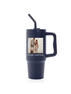 Personalizovaná termoska s barevným víčkem s fotografií 
