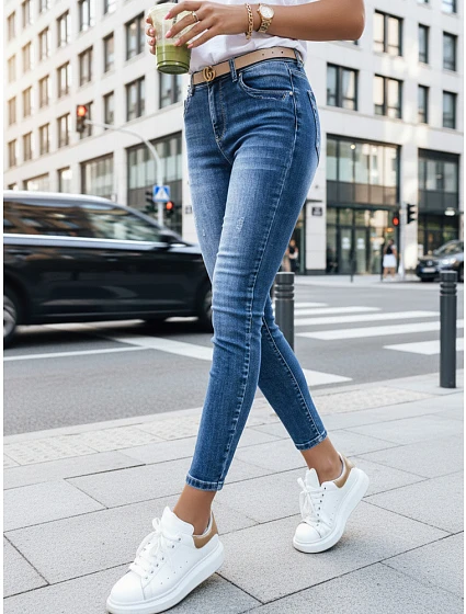 Dámske džínsové nohavice INDIA blue FashionStreet UY1308