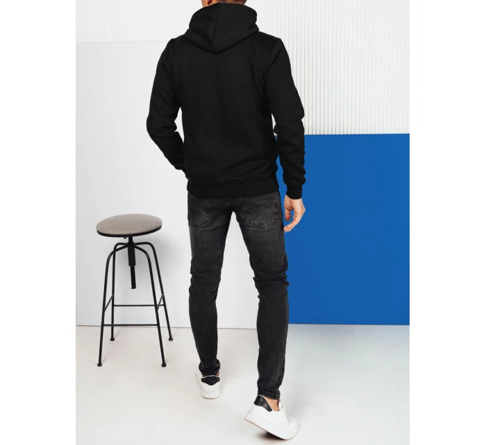 Pánská mikina s kapucí černá Dstreet model 21976060 - FashionStreet Pánská mikina s kapucí černá Dstreet model 21976060 - FashionStreet