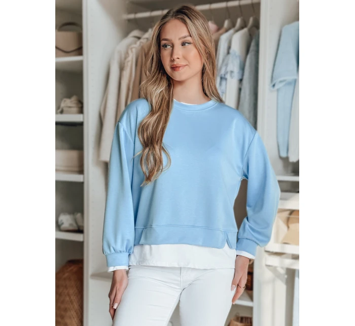 Dámska oversize mikina LUZZIO modrá FashionStreet BY1382