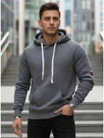 Pánska sivá mikina FashionStreet BX5942