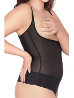 Sťahovacie body Glam string black - MITEX