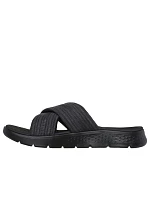 Dámske šľapky Skechers GO WALK FLEX SANDAL IMPRESSED 141420 BKGY