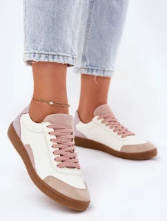 Dámské Kožené Tenisky model 21693337 Bílé - Zazoo