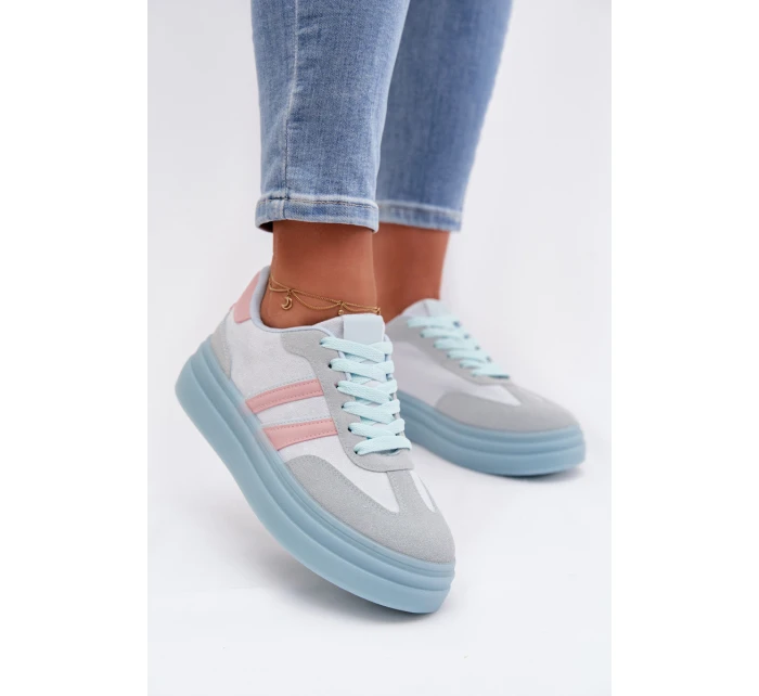 Dámské tenisky na platformě modré model 21997838 - Boto