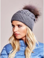 Dámská čepice AT CZ model 14822446 tmavě šedá - FPrice Dámská čepice AT CZ model 14822446 tmavě šedá - FPrice