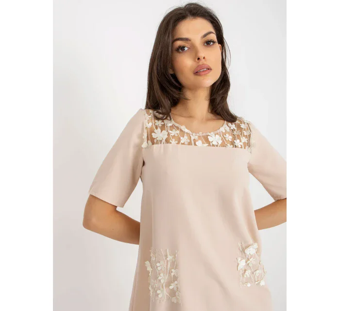 LK SK 506735 šaty.82 béžová