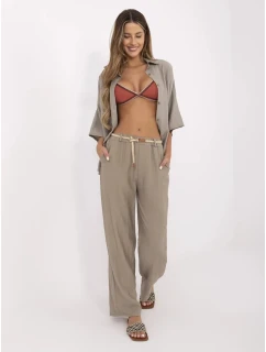 Spodnie MI SP model 21151264 ciemny bezowy - FPrice