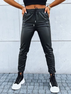 Dámske voskované nohavice EBONY NIGHT black FashionStreet UY1636