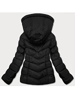 Dámska krátka páperová zimná bunda Black (5m726-392) Dámska krátka páperová zimná bunda Black (5m726-392)