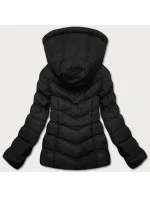Dámska krátka páperová zimná bunda Black (5m726-392)