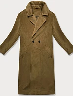 Dámsky oversize prechodný kabát J Style Beige (11Z8161)