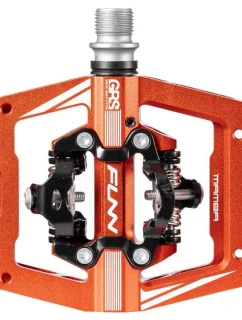 Pedále FUNN MAMBA S jednostranné oranžové