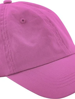 Beechfield B 653B Detská 6-panelová nízkoprofilová čiapka s kšiltom 53.653B true pink